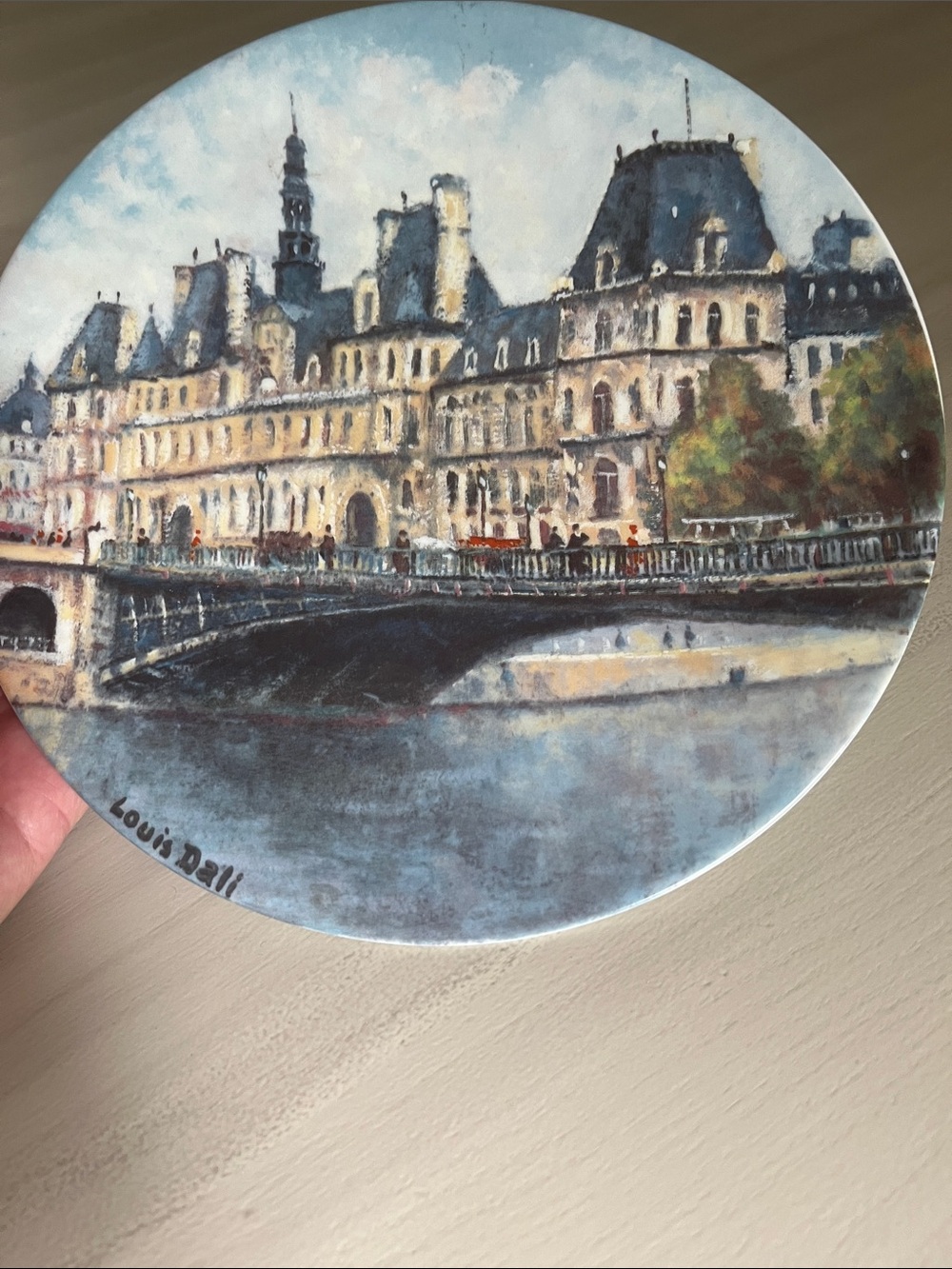 Limoges France L’Hotel de Ville de Paris Authentic Plate